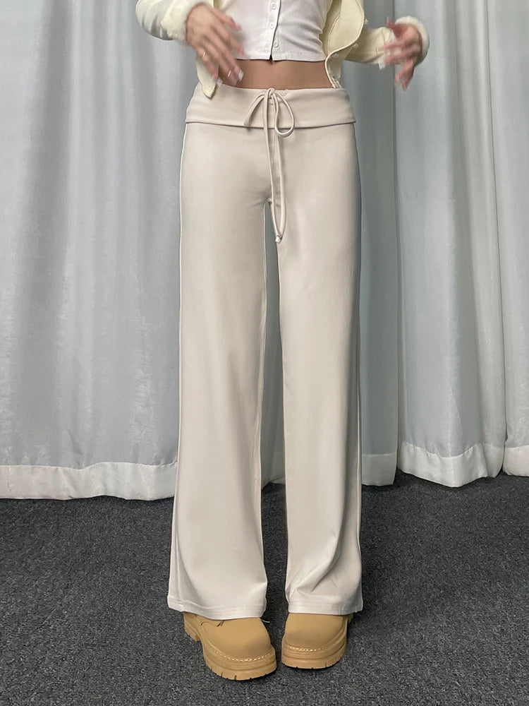 Wide Waistband Lounge Pants for Versatile Wear	