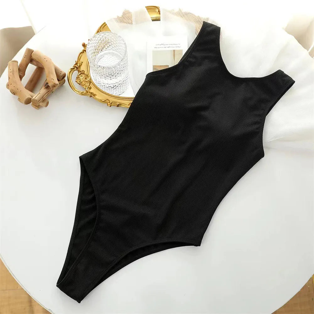 Essential Summer Swimwear One-Piece Monokini for Women Swimsuits