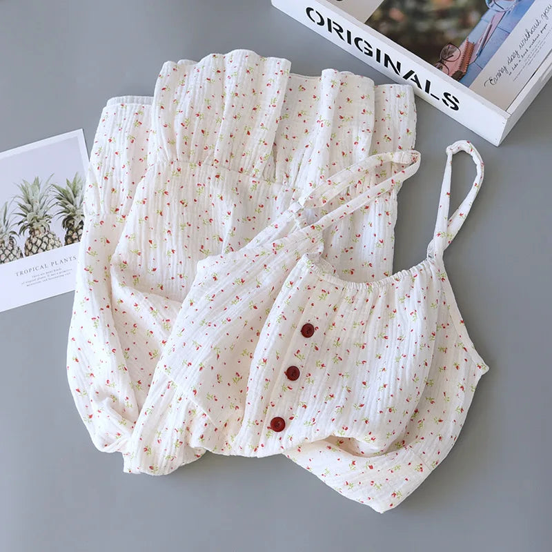 Floral Cotton Sleepwear Set - Comfy and Stylish	