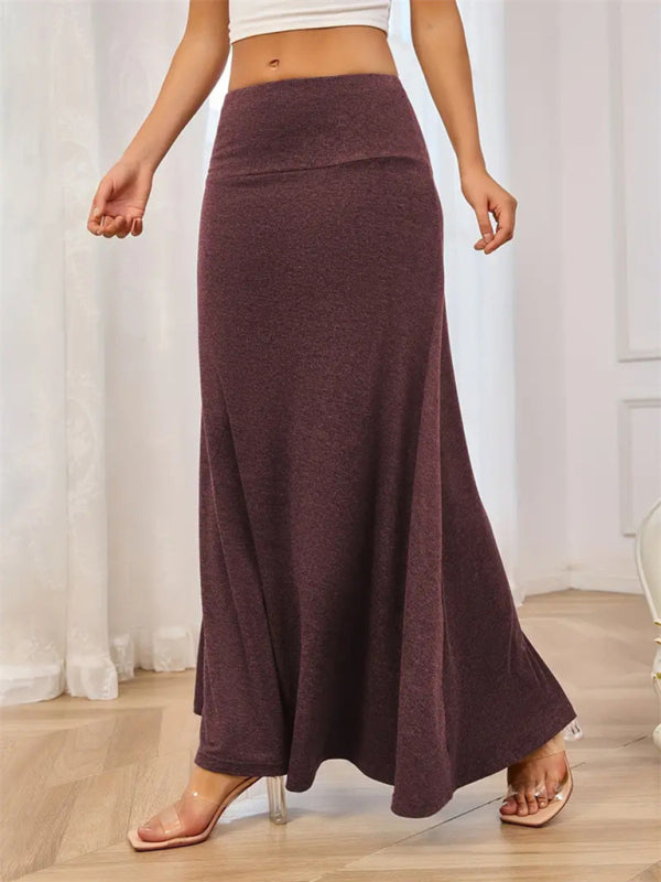 Flowy A-Line Maxi Skirt for Women Maxi Skrits