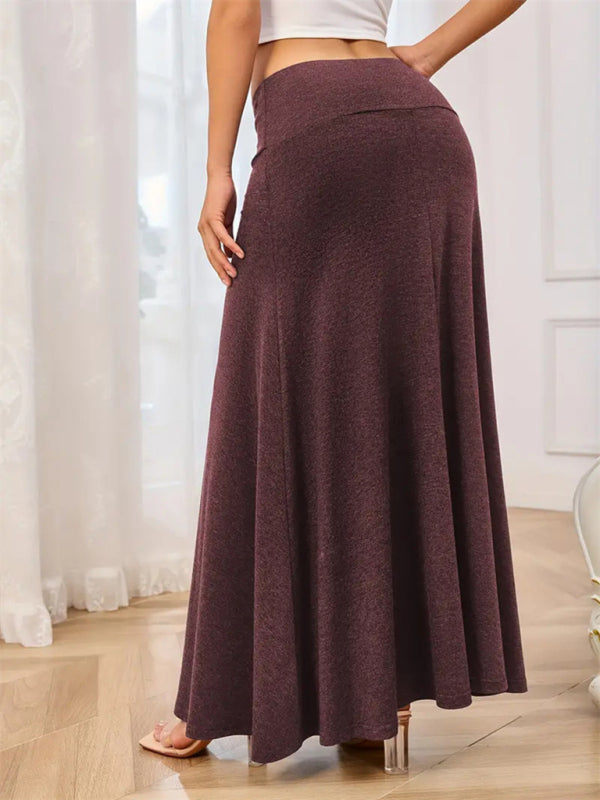 Flowy A-Line Maxi Skirt for Women Maxi Skrits