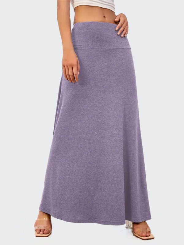 Flowy A-Line Maxi Skirt for Women Maxi Skrits