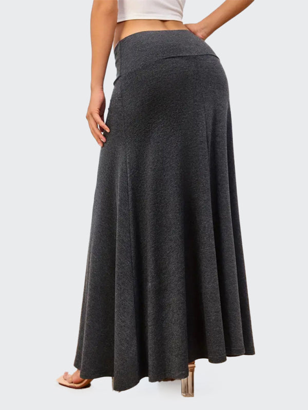 Flowy A-Line Maxi Skirt for Women Maxi Skrits