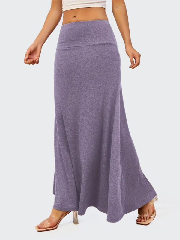 Flowy A-Line Maxi Skirt for Women Maxi Skrits