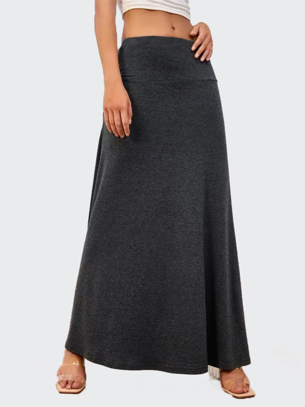 Flowy A-Line Maxi Skirt for Women Maxi Skrits