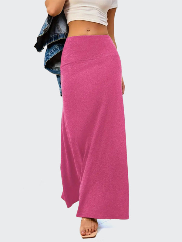 Flowy A-Line Maxi Skirt for Women Maxi Skrits