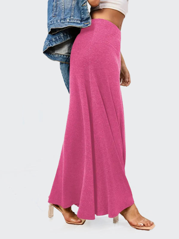 Flowy A-Line Maxi Skirt for Women Maxi Skrits