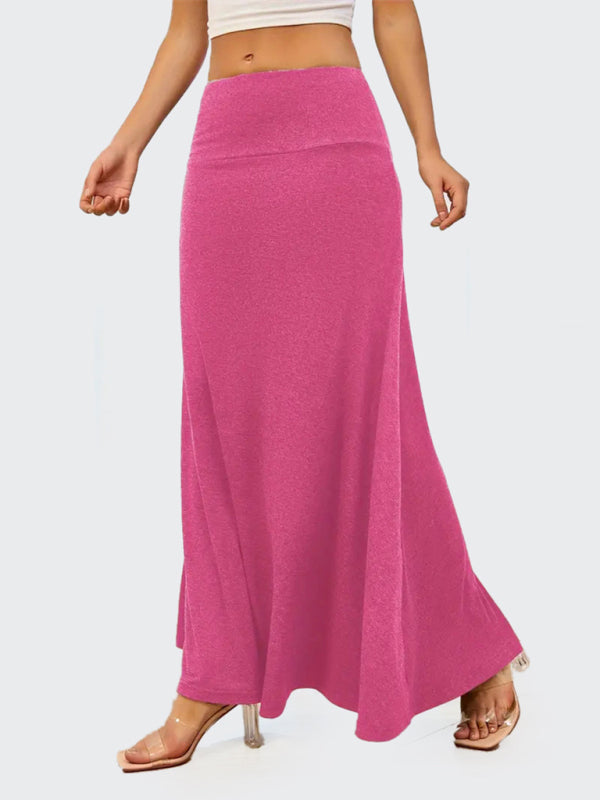 Flowy A-Line Maxi Skirt for Women Maxi Skrits