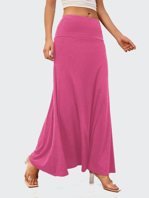 Flowy A-Line Maxi Skirt for Women Maxi Skrits