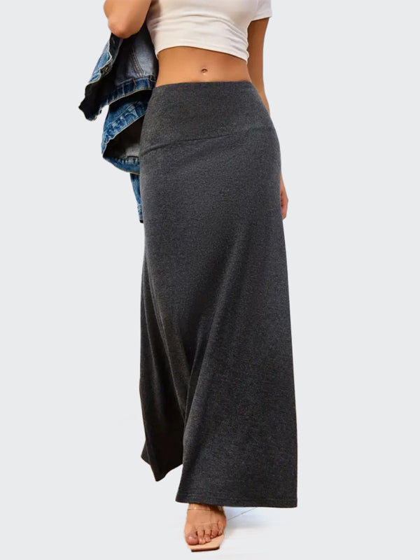 Flowy A-Line Maxi Skirt for Women Maxi Skrits