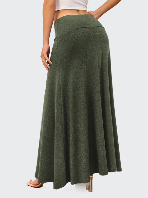 Flowy A-Line Maxi Skirt for Women Maxi Skrits