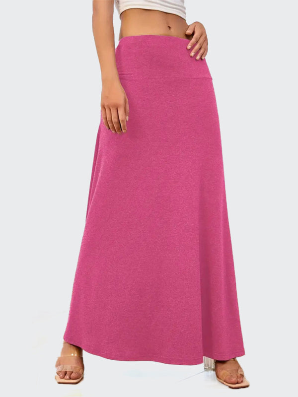 Flowy A-Line Maxi Skirt for Women Maxi Skrits