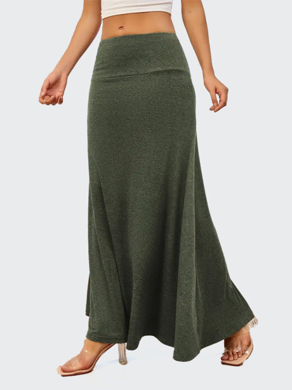 Flowy A-Line Maxi Skirt for Women Maxi Skrits