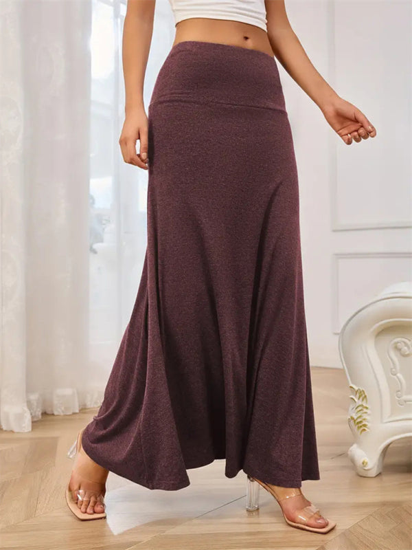 Flowy A-Line Maxi Skirt for Women Maxi Skrits