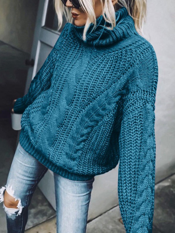 Turtleneck Cable Knit Sweater - Perfect for Every Occasion	