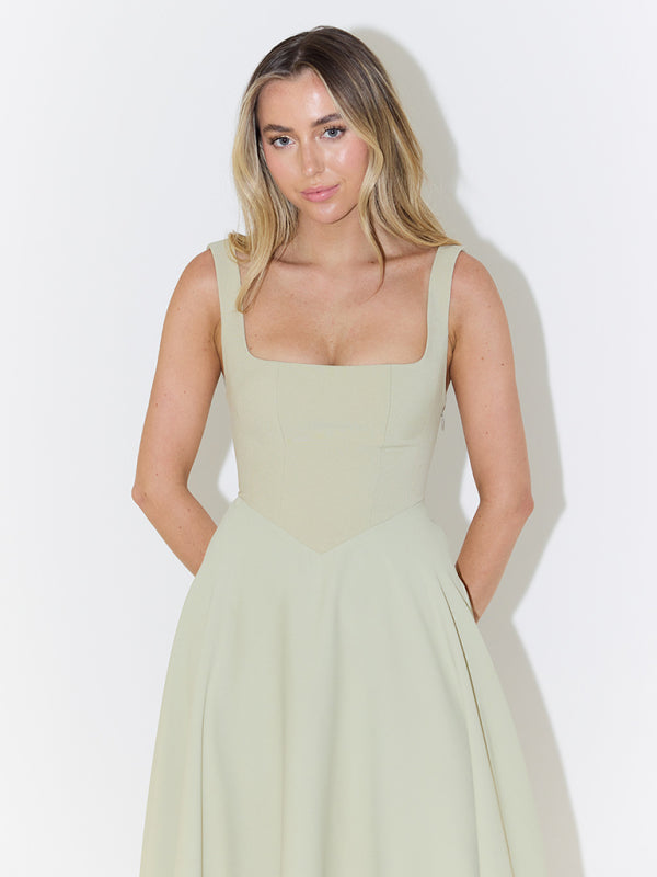 Classic Fit and Flare Cocktail Dress in Tea Length Cocktail