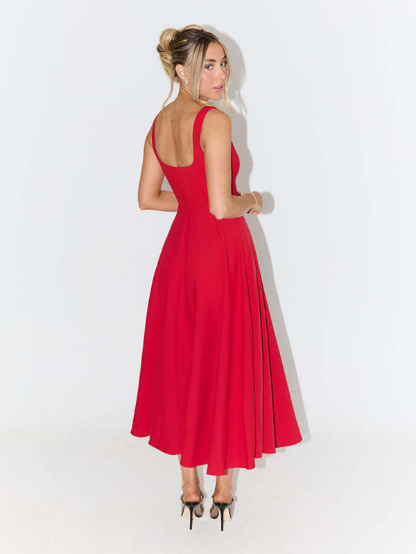 Classic Fit and Flare Cocktail Dress in Tea Length Cocktail