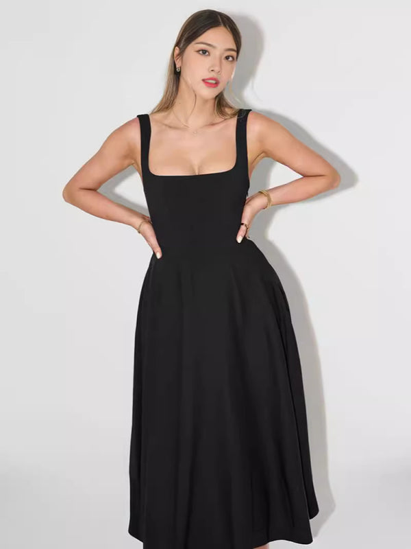 Classic Fit and Flare Cocktail Dress in Tea Length Cocktail