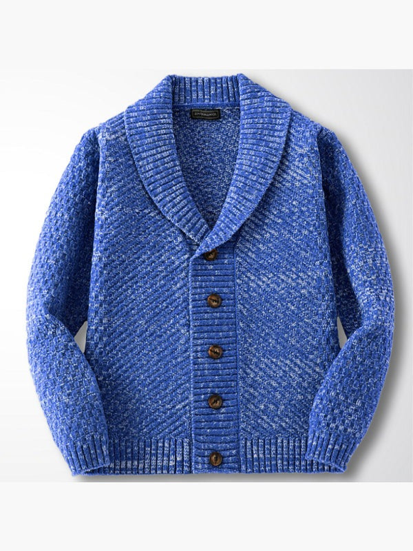 Classic Men's Contrast Button Sweater Cardigan Cardigans