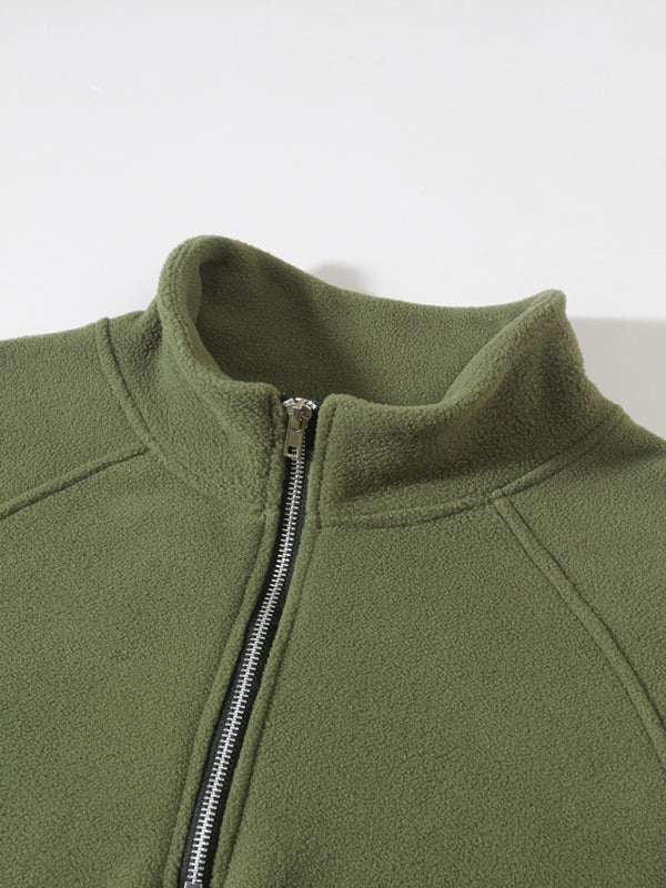 Men's Fleece Pullover - Half-Zip Sweatshirt for Easy Wear