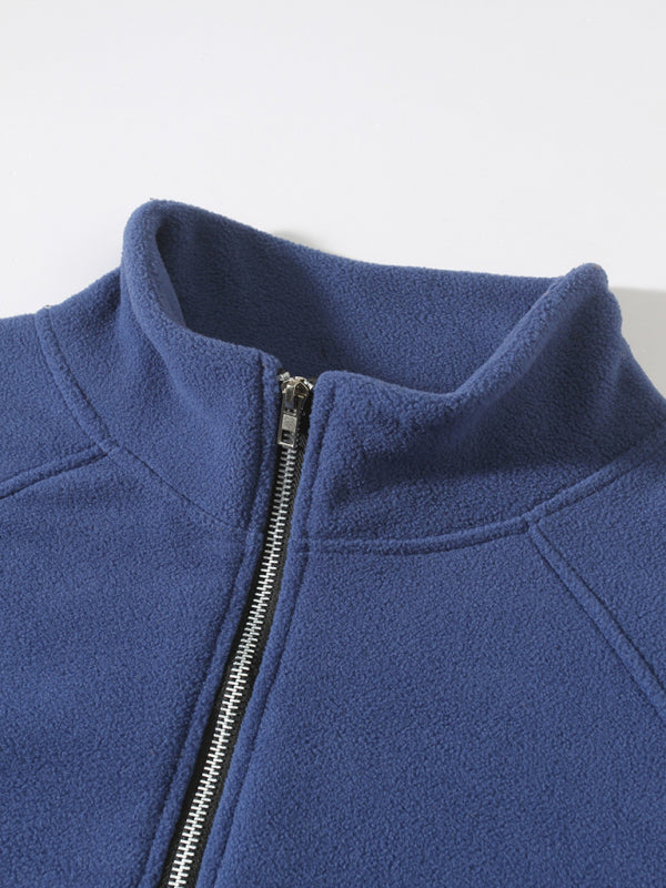 Men's Fleece Pullover - Half-Zip Sweatshirt for Easy Wear