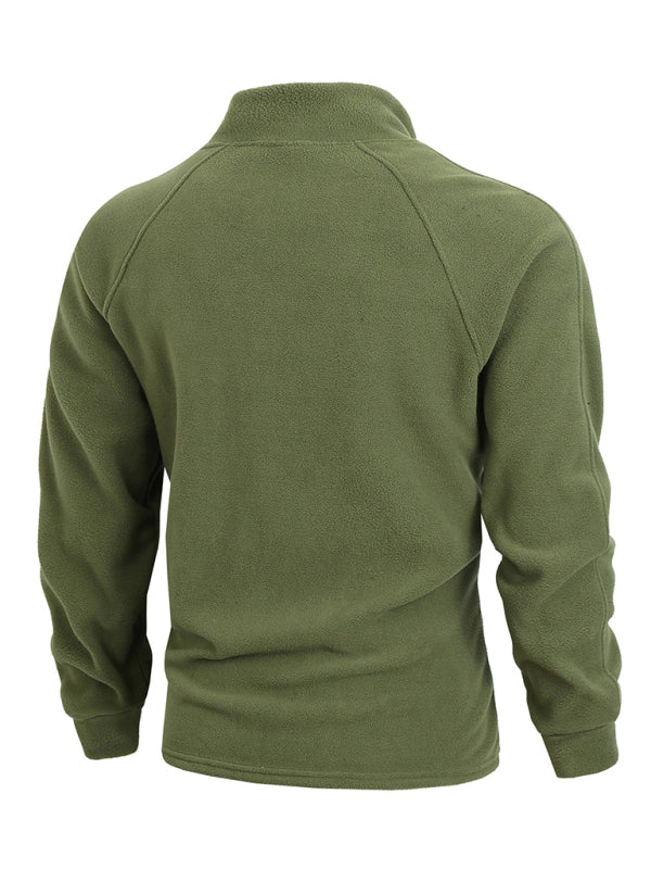 Men's Fleece Pullover - Half-Zip Sweatshirt for Easy Wear