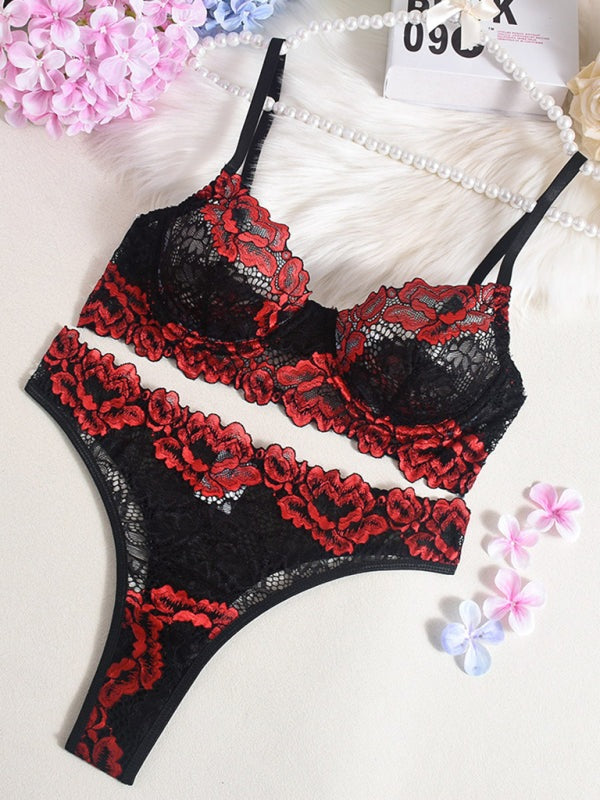 Lingerie Lace Push-Up Set for Romantic Occasion Lingeries