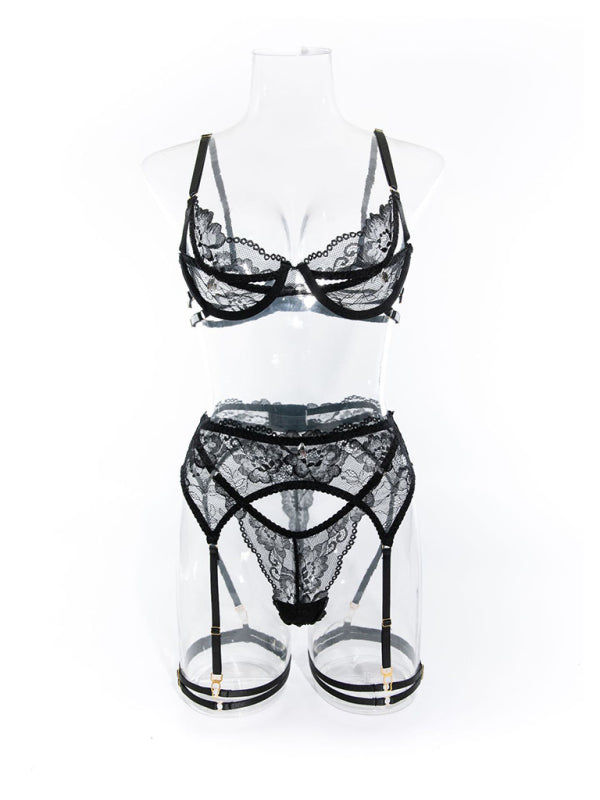 Romantic Lace Lingerie with Garter Belt for Every Woman Lingerie