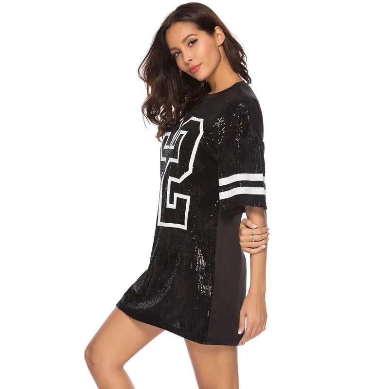 Sparkling Game Day Sequin Dress - Perfect for Sports Fans	