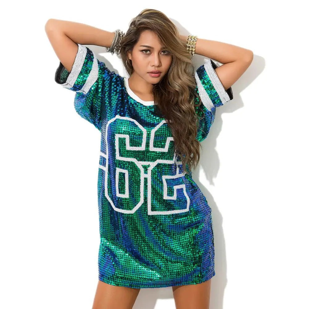 Game Day T-Shirt Dress - Perfect for Sports Events	