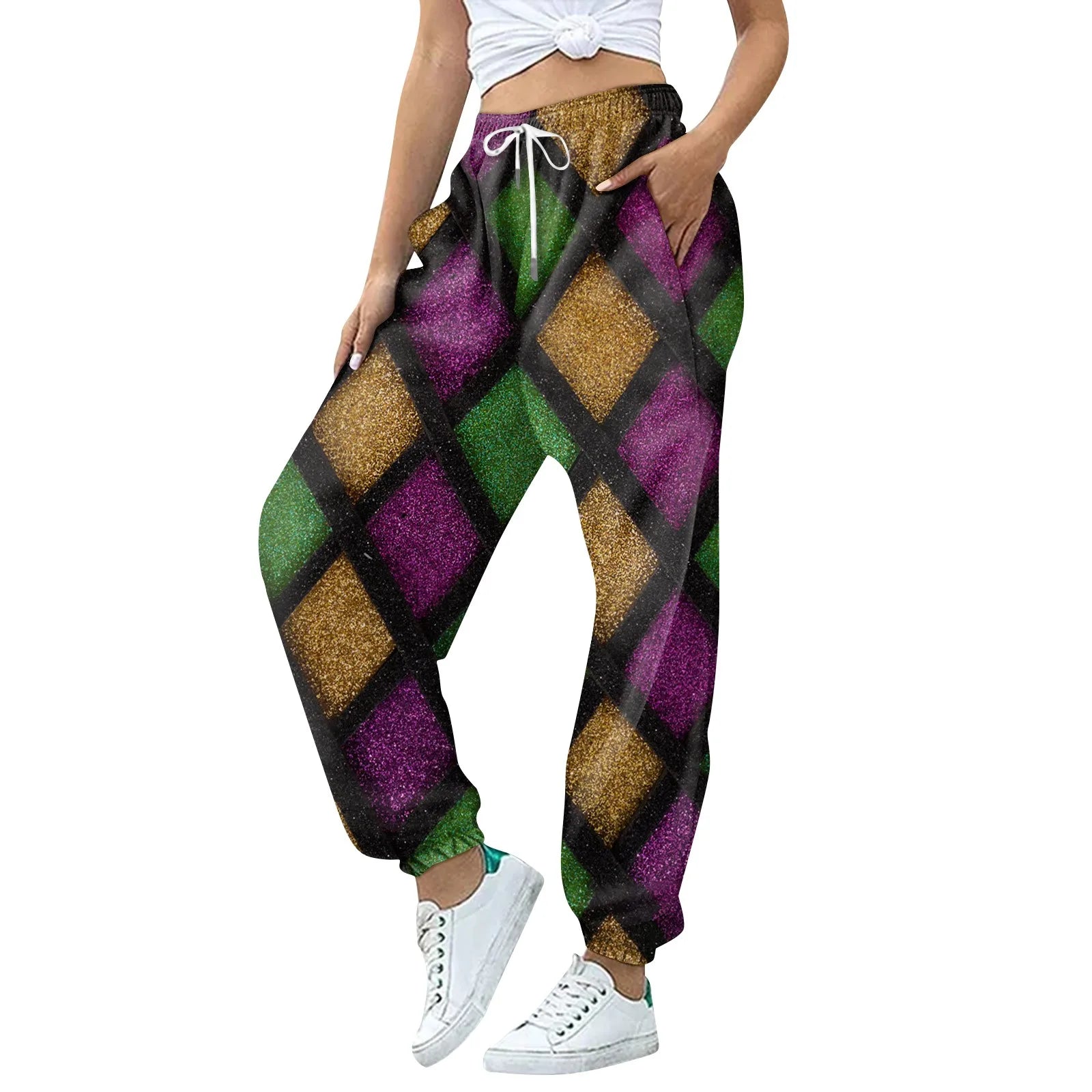 Mardi Gras Carnival Joggers for Women	