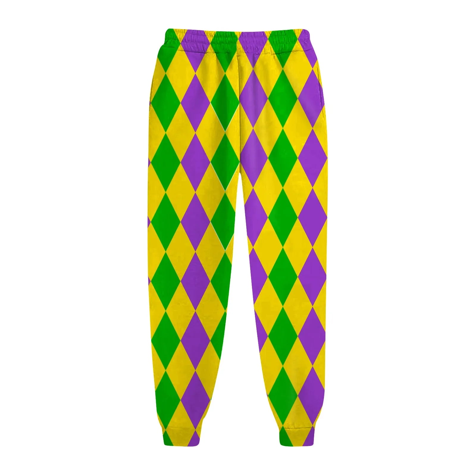 Women's Festive Mardi Gras Joggers for Festival Wear Pants