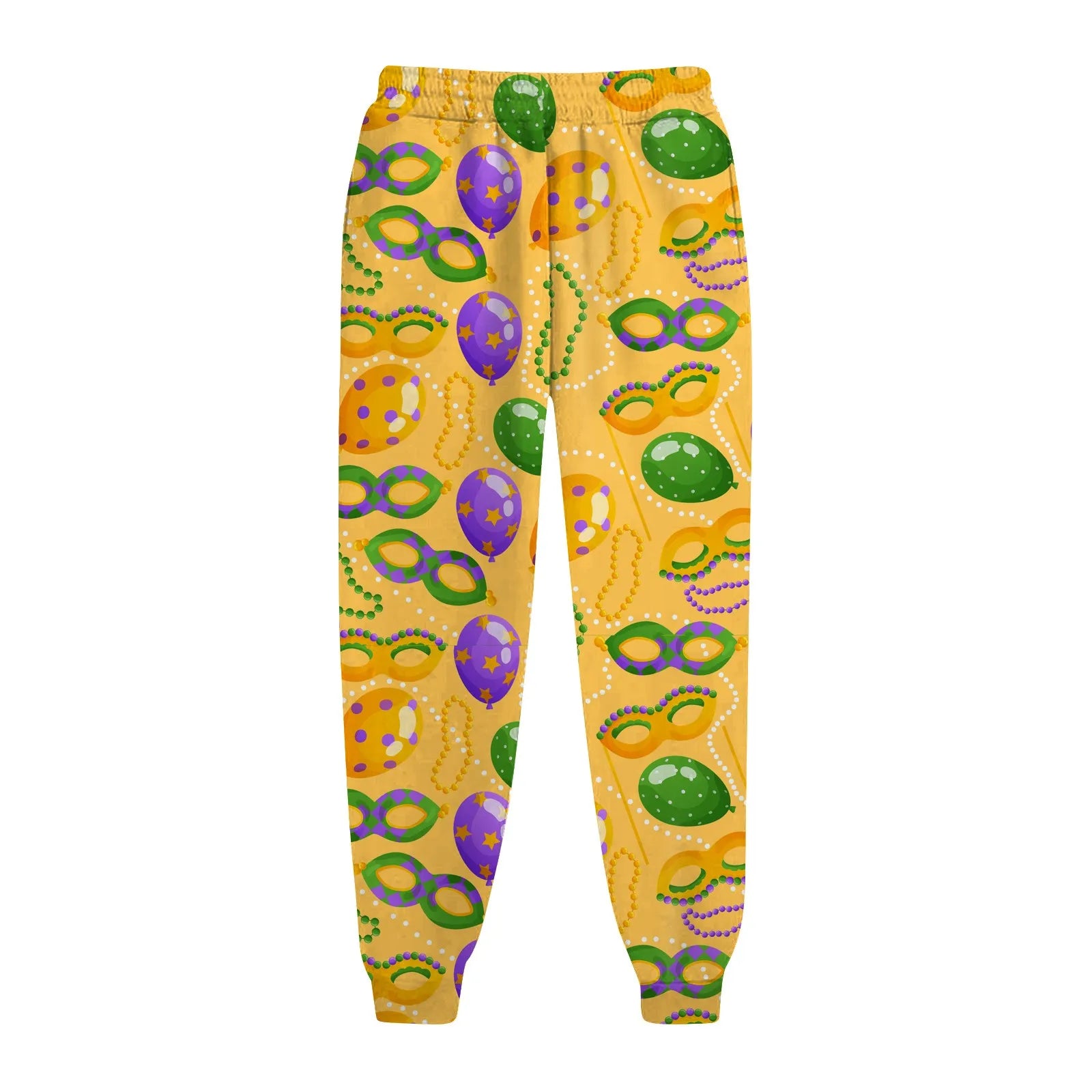 Women's Festive Mardi Gras Joggers for Festival Wear Pants