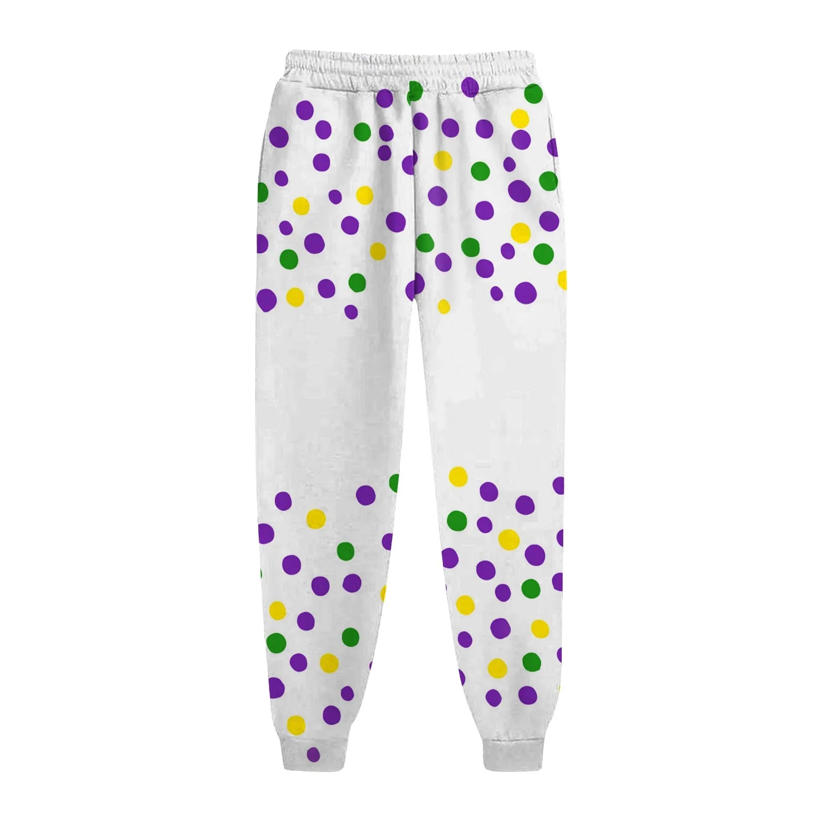 Women's Festive Mardi Gras Joggers for Festival Wear Pants