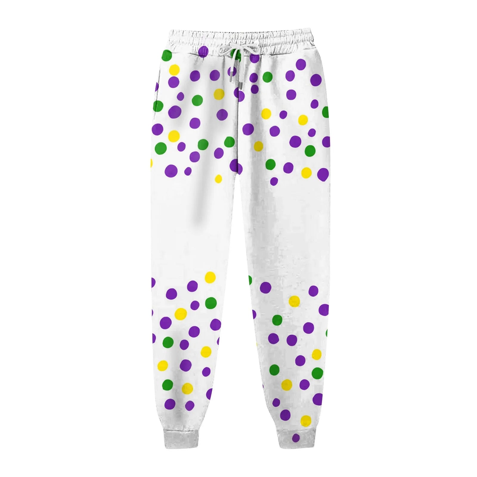 Women's Festive Mardi Gras Joggers for Festival Wear Pants