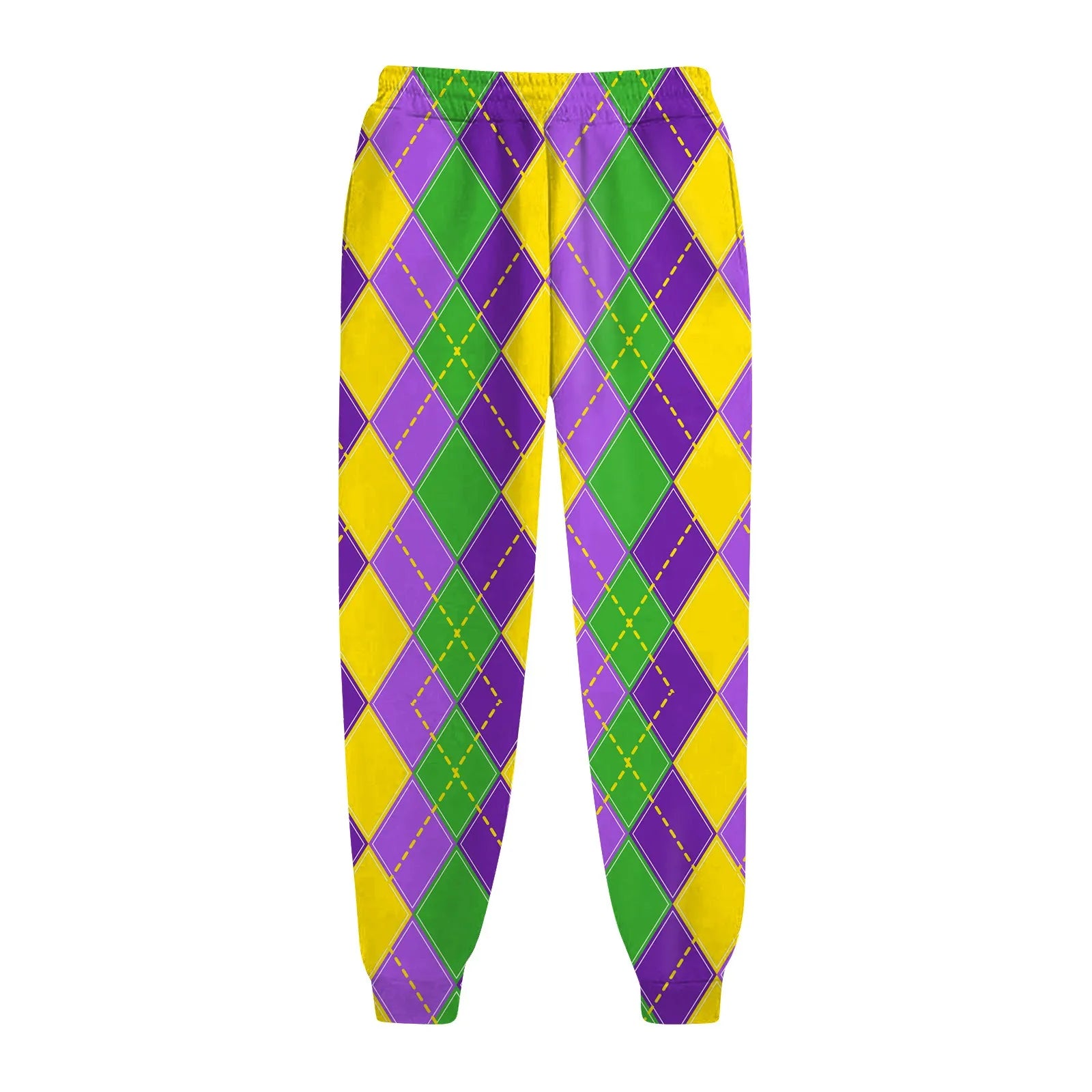 Women's Festive Mardi Gras Joggers for Festival Wear Pants