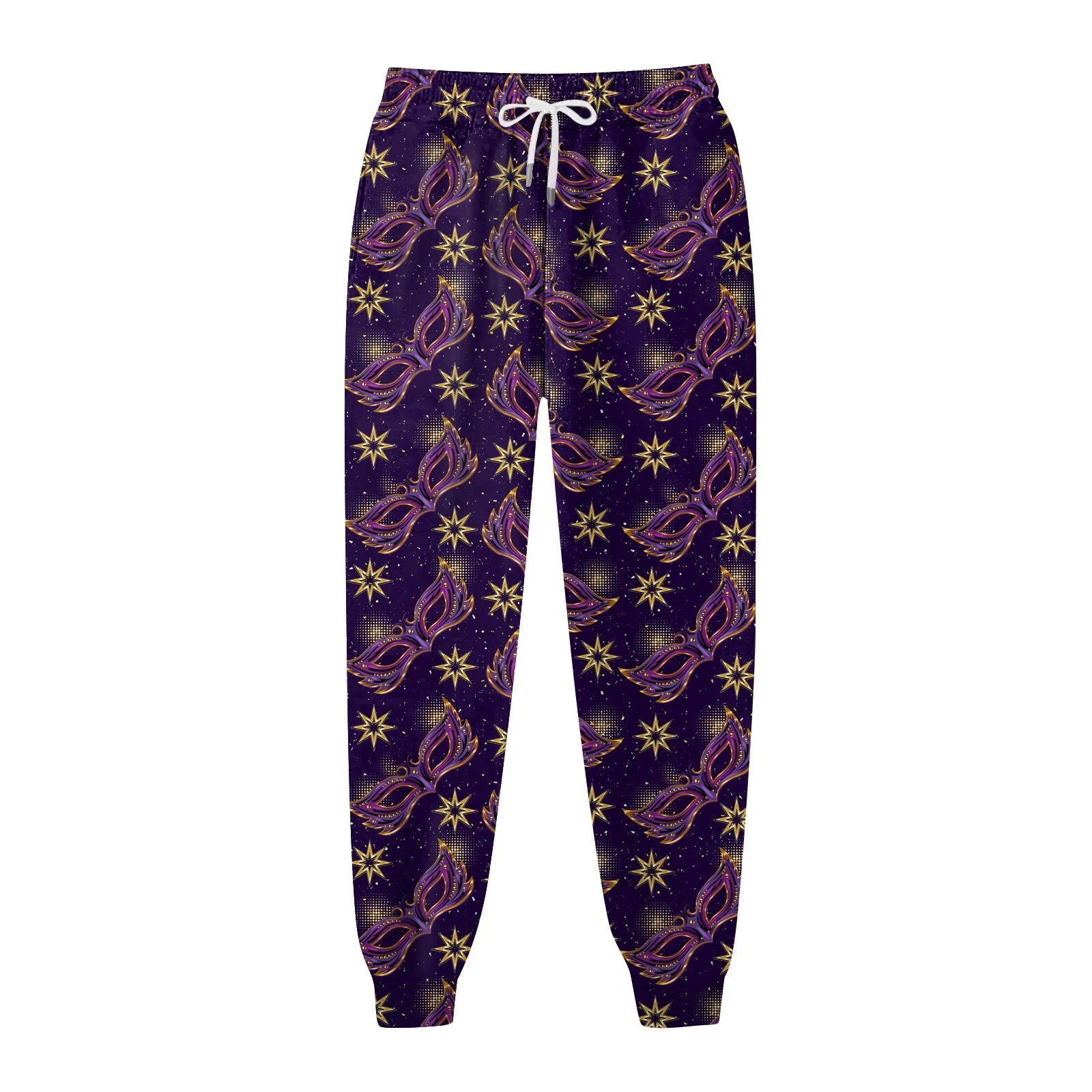 Women's Festive Mardi Gras Joggers for Festival Wear Pants