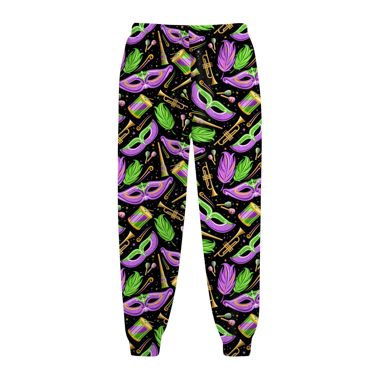 Women's Festive Mardi Gras Joggers for Festival Wear Pants