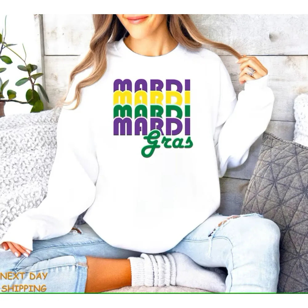 Mardi Gras Festive Sweater for Women	