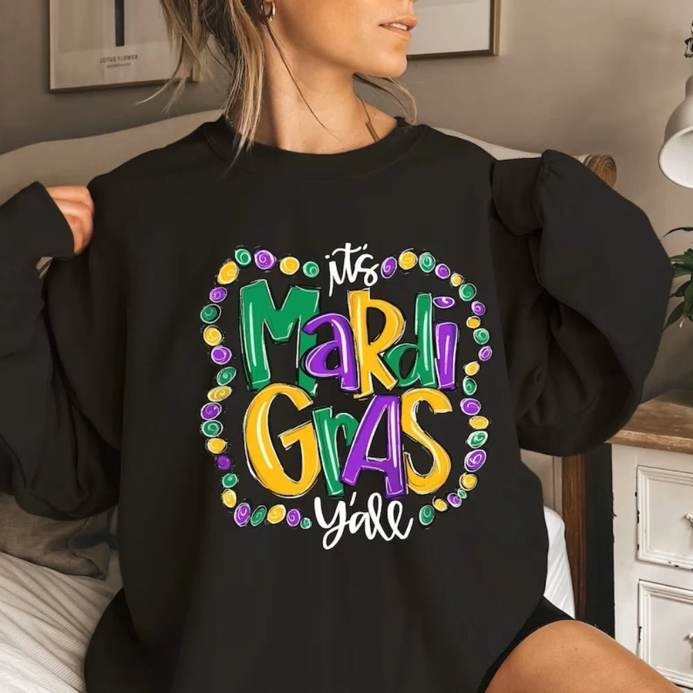 Mardi Gras Carnival Sweatshirt for Women	