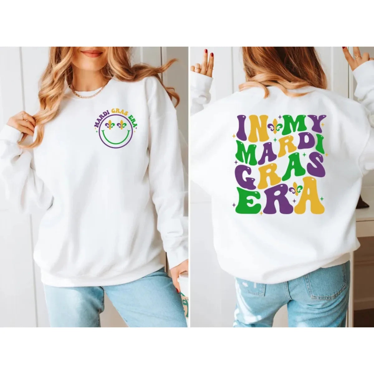 Mardi Gras Women's Carnival Sweatshirt Pullovers