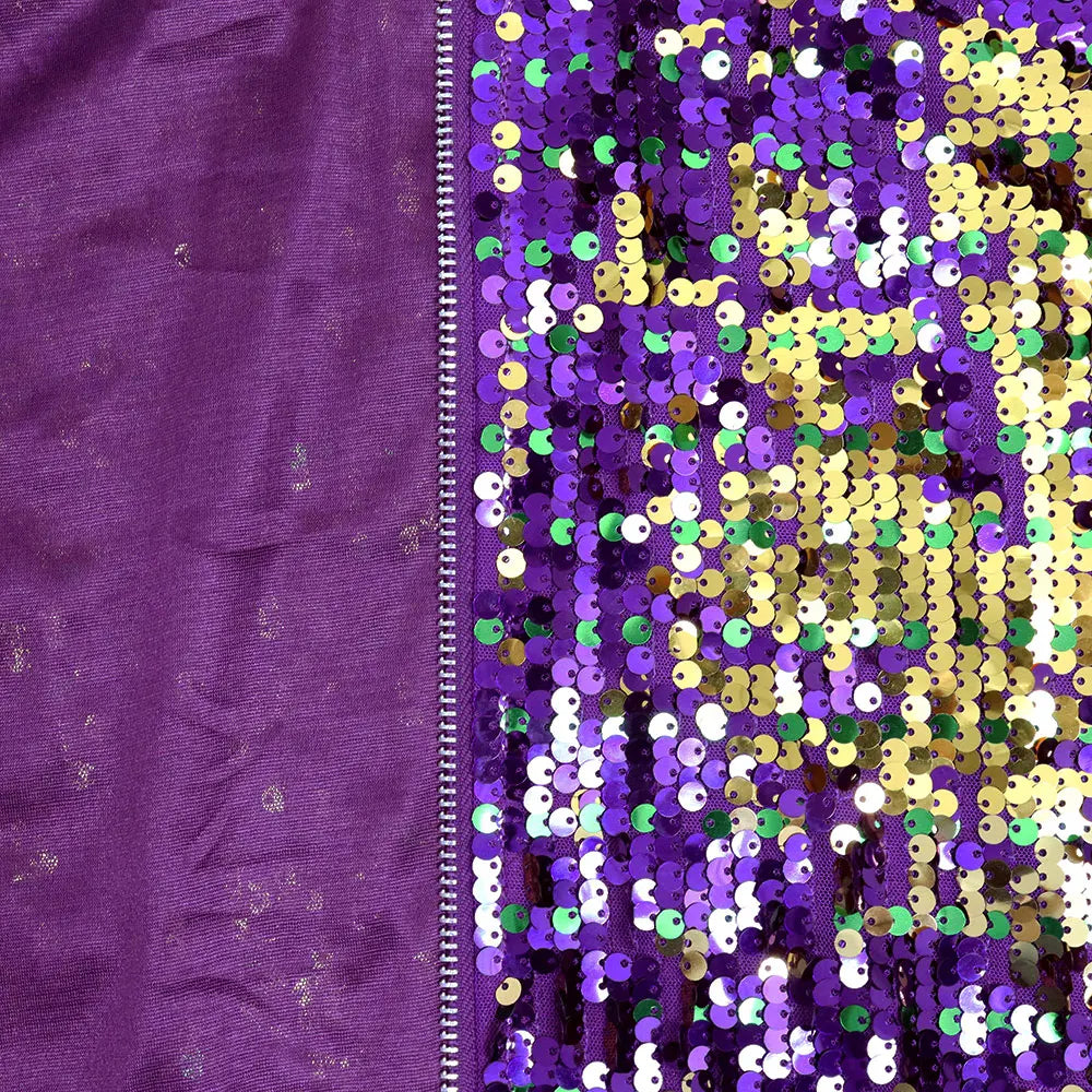 Mardi Gras Carnival Sequin Jacket for Women Festive Jackets