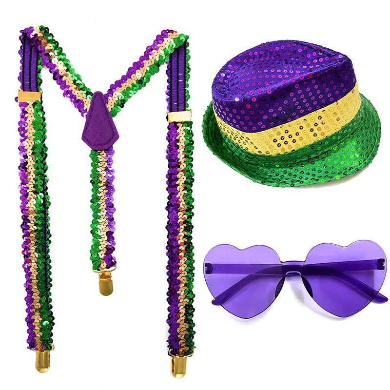 Mardi Gras Festive Accessories Kit for Women and Men Accessories