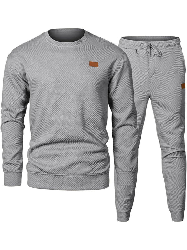 Casual Sporty Men's Tracksuit Set Pants and Pullover Men Outfits