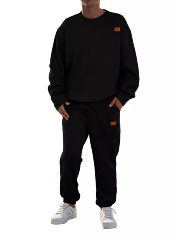 Casual Sporty Men's Tracksuit Set Pants and Pullover Men Outfits