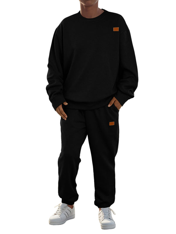 Casual Sporty Men's Tracksuit Set Pants and Pullover Men Outfits