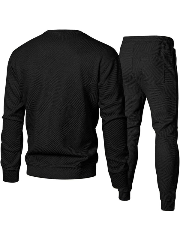 Casual Sporty Men's Tracksuit Set Pants and Pullover Men Outfits