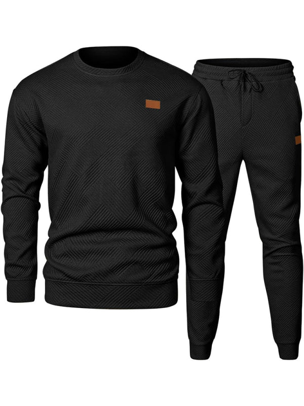 Casual Sporty Men's Tracksuit Set Pants and Pullover Men Outfits