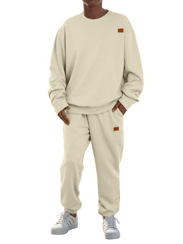 Casual Sporty Men's Tracksuit Set Pants and Pullover Men Outfits