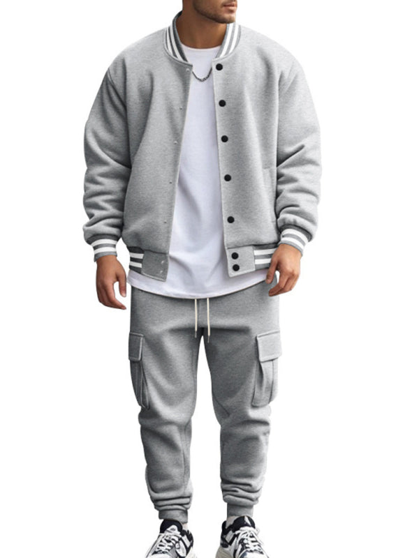 Men's Casual Lounge Fleece Tracksuit - Sports & Leisure Apparel	